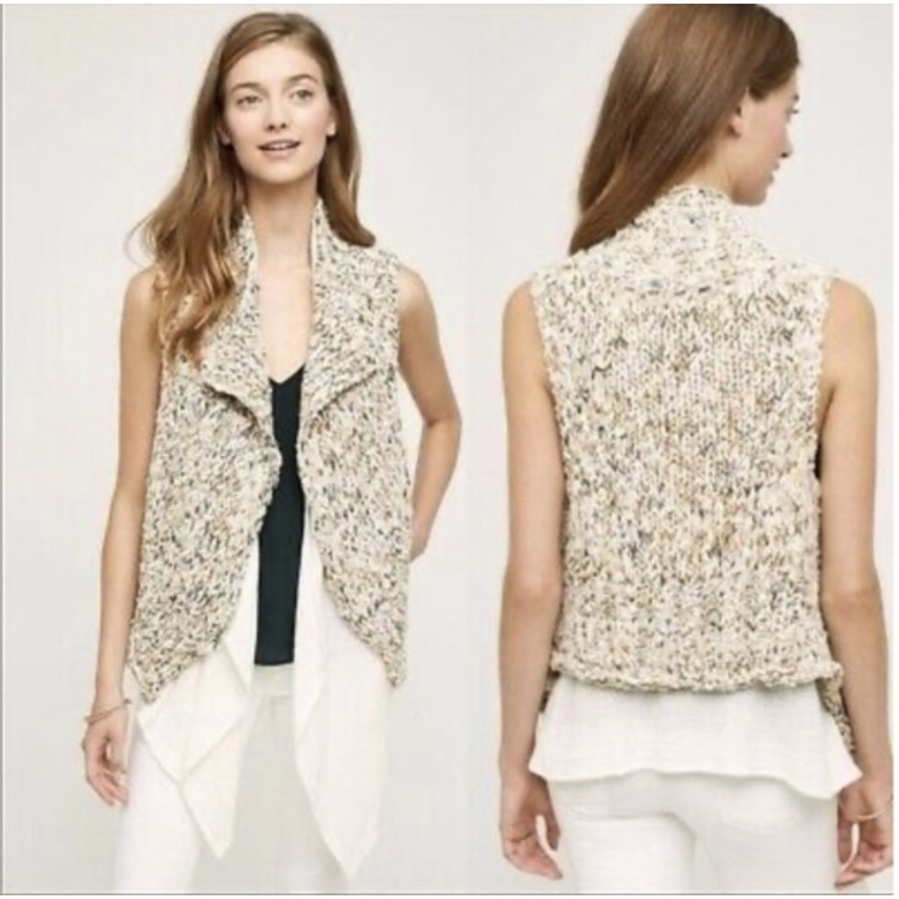 Anthropologie Knitted & Knotted Caprea vest - Picture 5 of 11